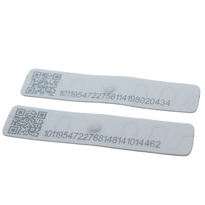 RFID -Wäscherei -Tag mit QR -Code und Seriennummern